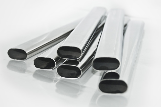 Oval stainless steel tube